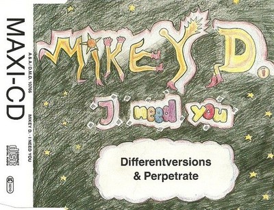 MIKEY D. ''I Need You'' M- 90s  Single 1994 Modern ACID Soul DMD cd