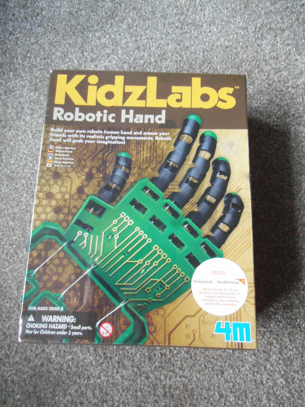 Robotic Hand, Kidz Labs 4M, Educational/Science Learning Toy (Build Your Own)