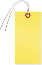 Blank Tyvek Shipping Tags with Wire, Size 8  6 1/4" x 3 1/8", Pack of 100, ...