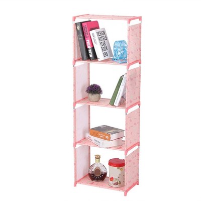 Multi Layer Standing Bookcase Bookshelf Storage Shelf Rack Home Organizer For