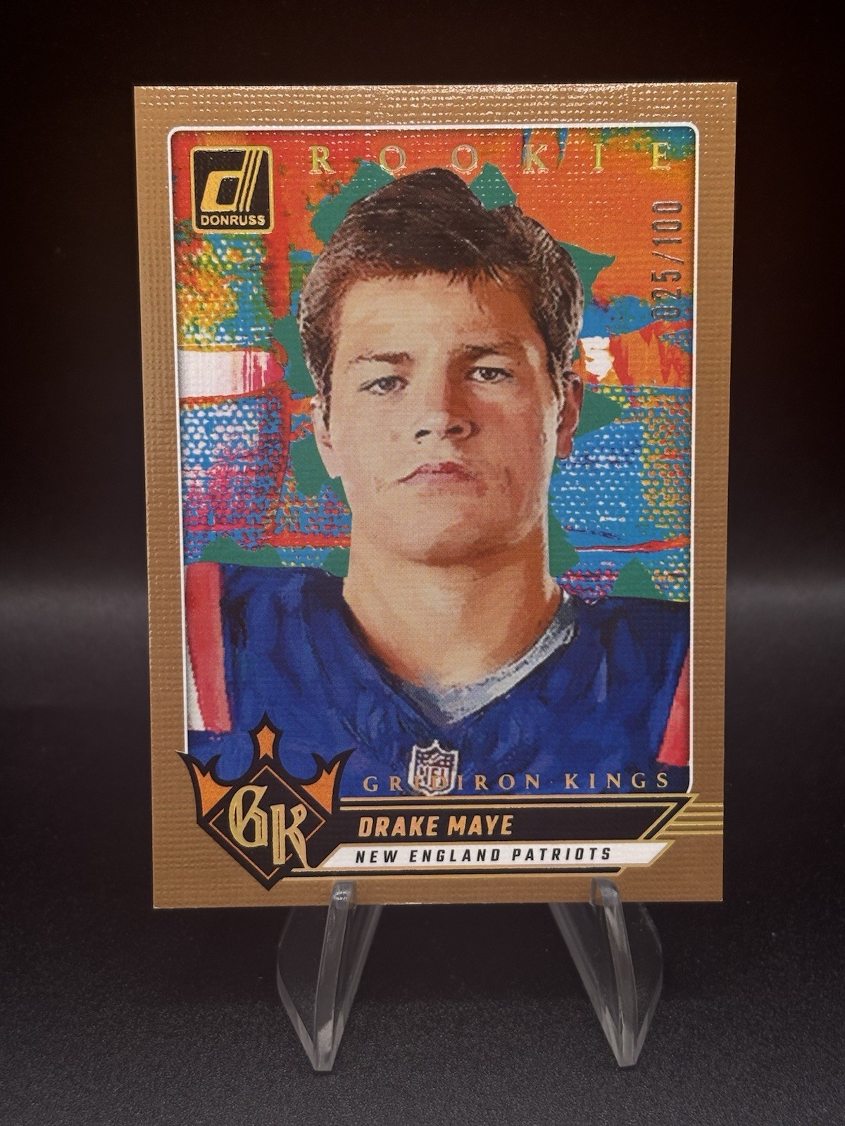 2024 Donruss Rookie Gridiron Kings Studio Series Drake Maye #3 Rookie Card /100