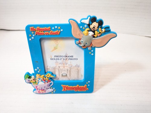 Disneyland Alice Teacups Dumbo Mad Hatter Happiest Place Magnet Picture Frame - Picture 8 of 8