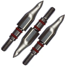 125Grains Archery Field Points 5/16¡å Field Points Stainless Steel Screw in A...