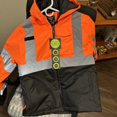 Weather Club Hi-Viz Field Reflective Insulated Bomber Jacket-S-NWT