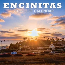 ENCINITAS 2026 TIDE CALENDAR  (12 in x 12 in)