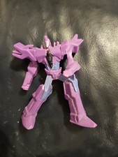 2015 McDonalds Transformers Robots in Disguise Fracture Figure Toy #4 Purple 