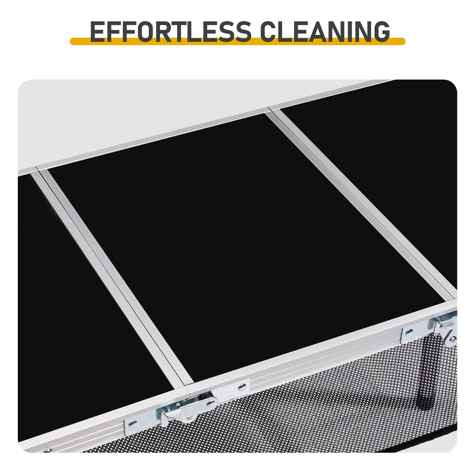 Outdoor Folding Camping Table, 3ft Portable Pinic Table with 3 Adjustable Height