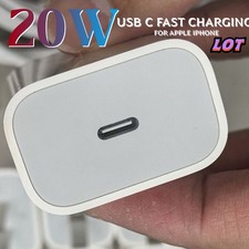 Lot Type C PD 20W Fast Charger Block For iPhoneAir 17 16 15 14 12 Pro i Pad Cube