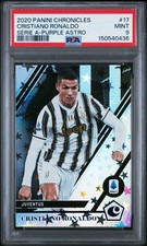 2020 PANINI CHRONICLES SERIE A #17 CRISTIANO RONALDO SERIE A-PURPLE ASTRO PSA 9