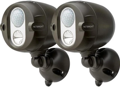 MR. BEAMS Mr Beams Wireless Motion 200 Lumen LED Networked Spotlights, Black, 2-Pack