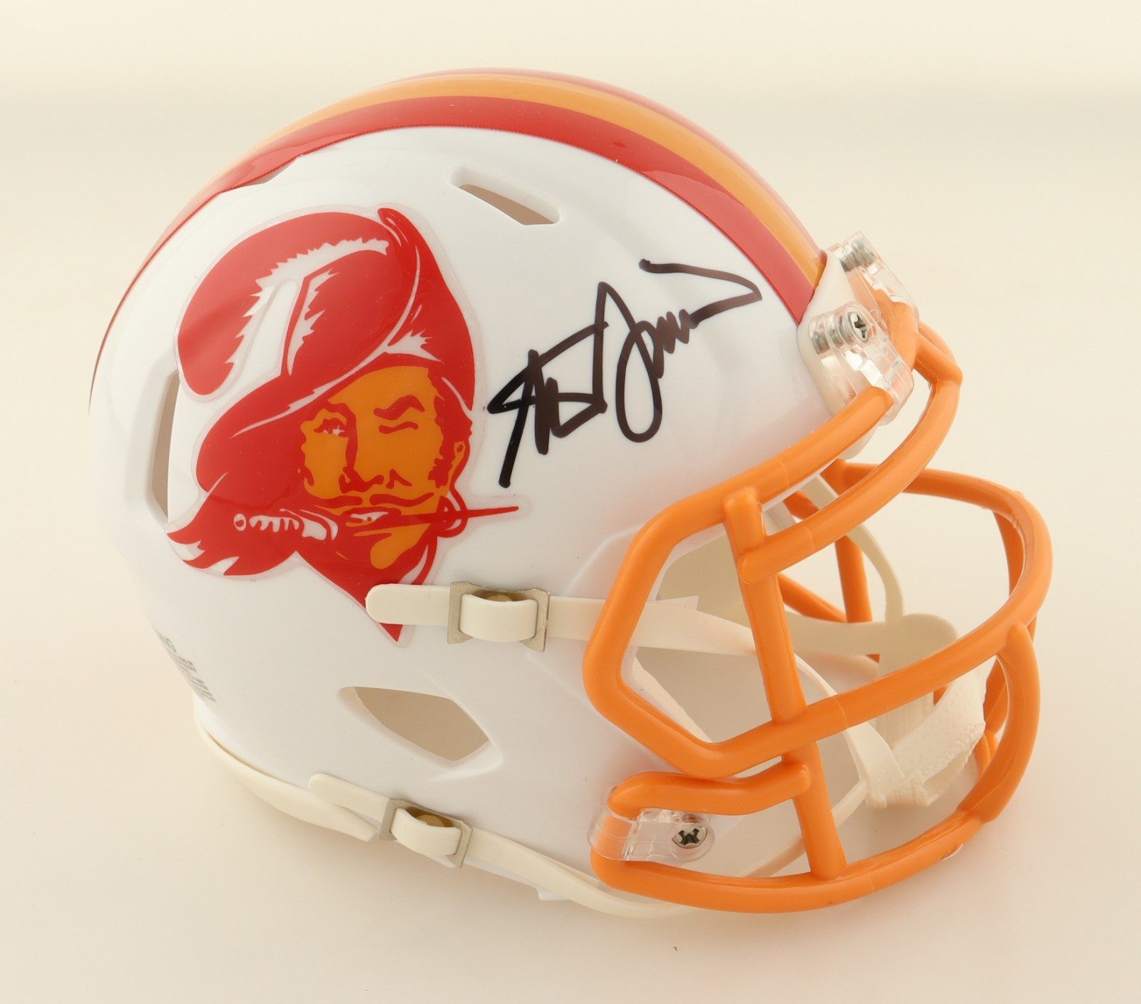 Steve Spurrier Autographed Signed Tampa Bay Buccaneers 1976 Throwback Mini Helmet (Beckett) 