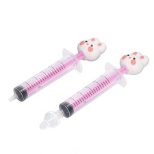 2 pezzi irrigatore nasale bambino a forma di cartone animato tipo siringa silicone naso neonato