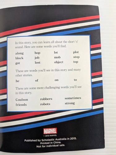 X 6 Marvel Superheroes Phonics Sight Words Books High Interest Learn To Read - Picture 16 of 18