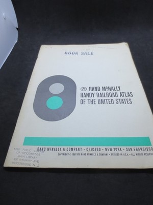 Vintage Rand McNally Handy Railroad Atlas of the United States 1967 USA