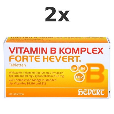 2x Vitamin b Komplex Forte Hevert Tabletten Set 60 St - PZN 16901389