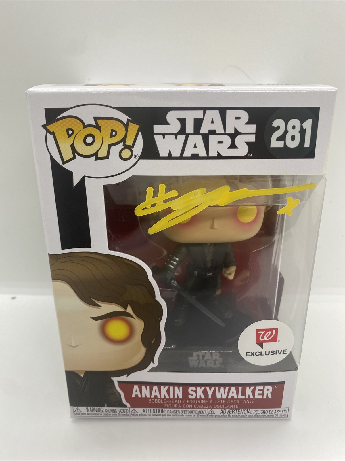 Funko Pop! Vinyl: Star Wars - Anakin Skywalker Hayden Christensen Signed Auto