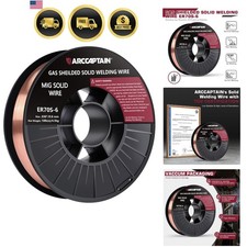 Mig Welding Wire, 0.030 10Lb Mig Wire ER70S-6 10Lbs Gas Solid Carbon Steel Lo...