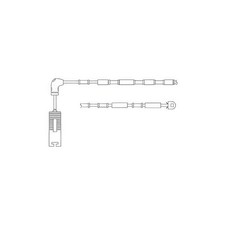 Image of DELPHI LZ0151 Wear Indicator Rear Brake Pad Wear Sensor Fits BMW 3 Series