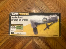Central Pneumatic Front Exhaust Air Angle Die Grinder Item # 52848; 90 PSI.