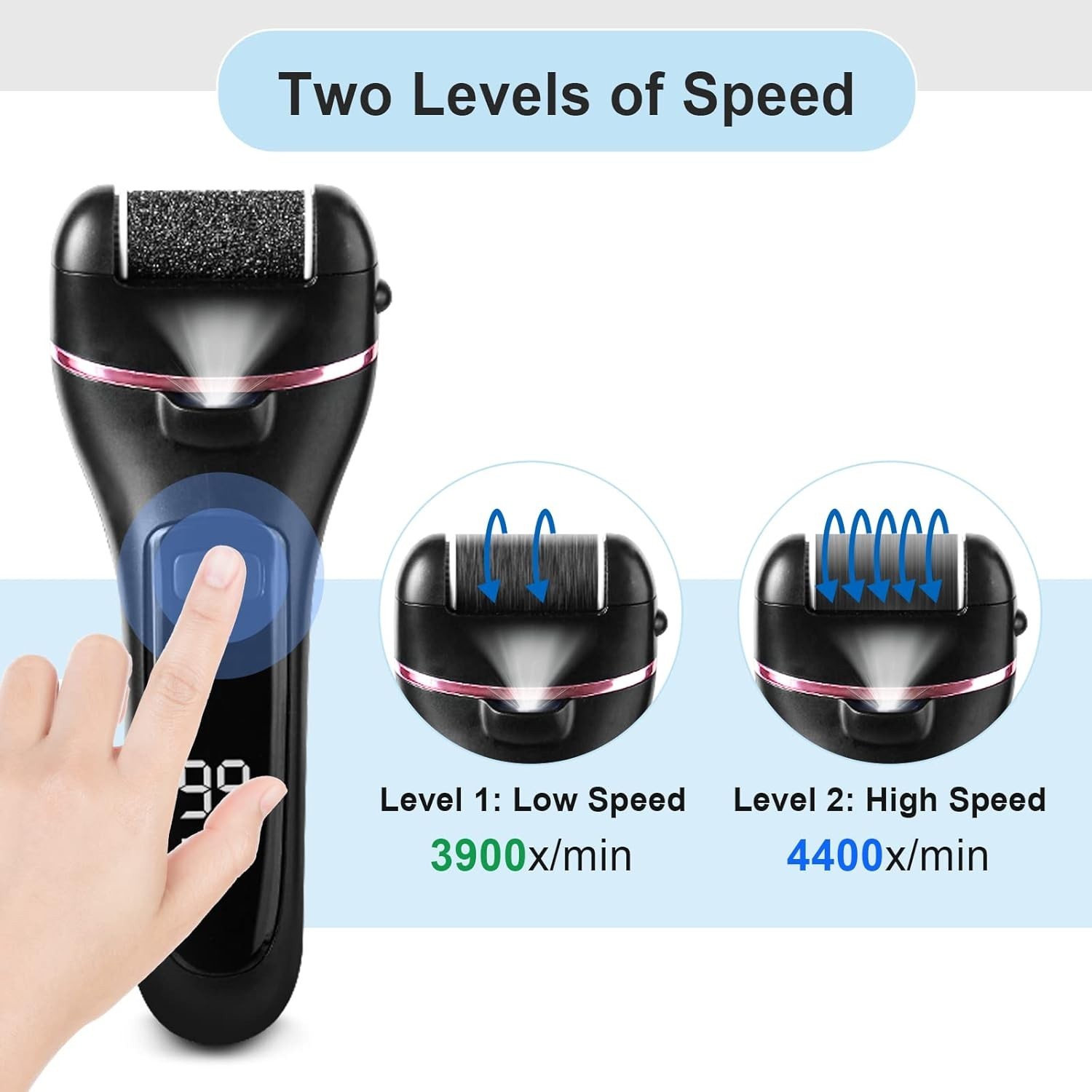 Electric Callus Remover Foot Sander Rough Feet Rechargeable Dead Skin Tools Kit