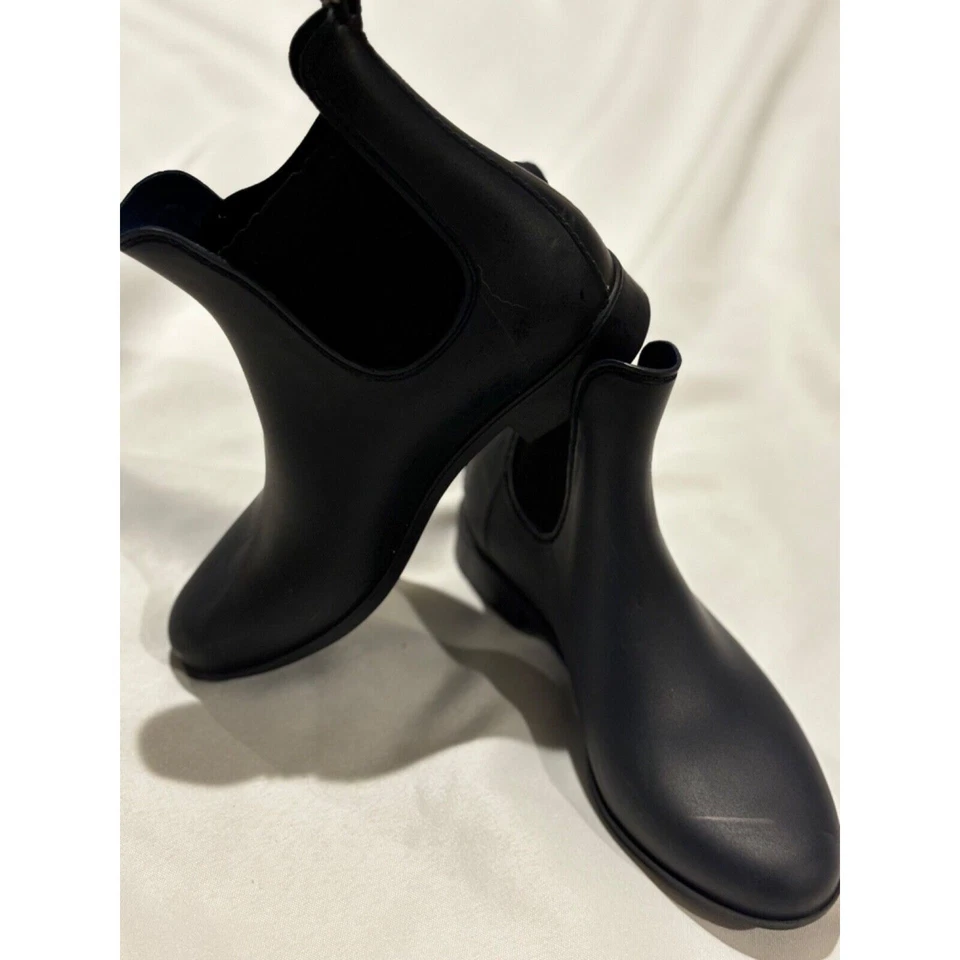 J Crew Mercantile Chelsea 踝雨靴 海军蓝 尺寸 7 实用 时尚 城市 — 第 3/4 张图片