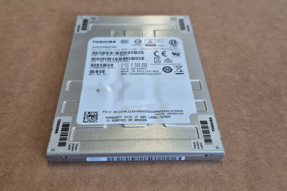 PX02SMU080 Toshiba 800GB 12gbps 12G SAS SSD Hard drive 2.5'' Server 100% Health - Image 2 of 3