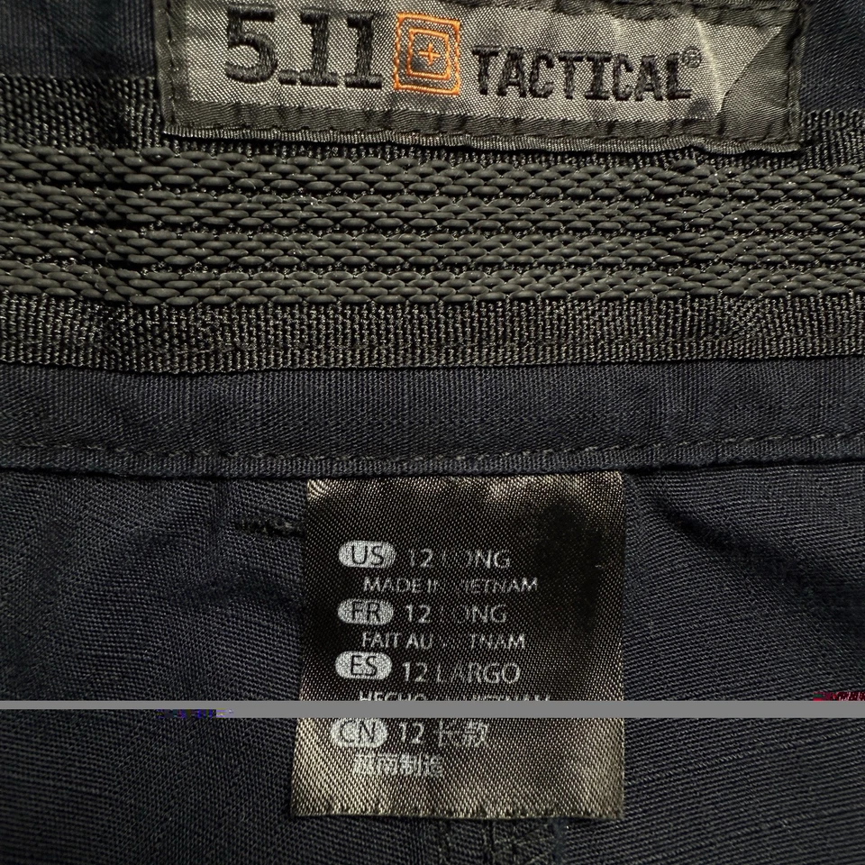 Pantalones cargo tácticos para mujer 5.11 12 largos azul marino Ripstop utilitarios 32x33.5 EMS trabajo Foto 3 de 4