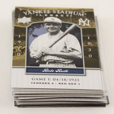 Lot of 26 Upper Deck 2008 Yankee Stadium Legacy Baseball Trading Cards