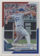 2019 Donruss Optic Red White & Blue 150th Anniversary Prizm Caleb Ferguson 1s6