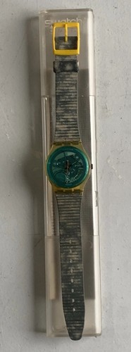 SWATCH Watch GK103 TURQUOISE BAY 1986 As New In Case w/Papers - Picture 7 of 12