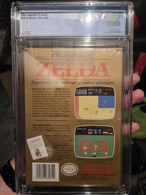 9.4 CGC The Legend Of Zelda NES Sealed