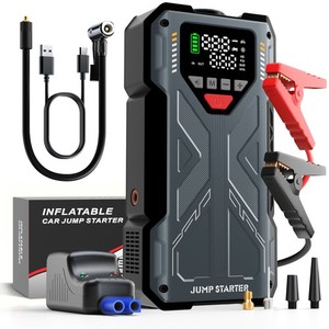 Jump Starter with Air Compressor 6000A Peak with 150PSI Tire Inflator Jump Box
