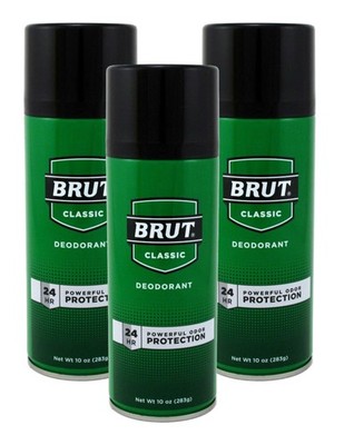 Brut Deodorant 10oz Aerosol Classic Scent (3 Pack) 10 Ounce (Pack of 3) 