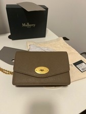 Mulberry Postman’s Lock Clutch Small Classic Grain Clay