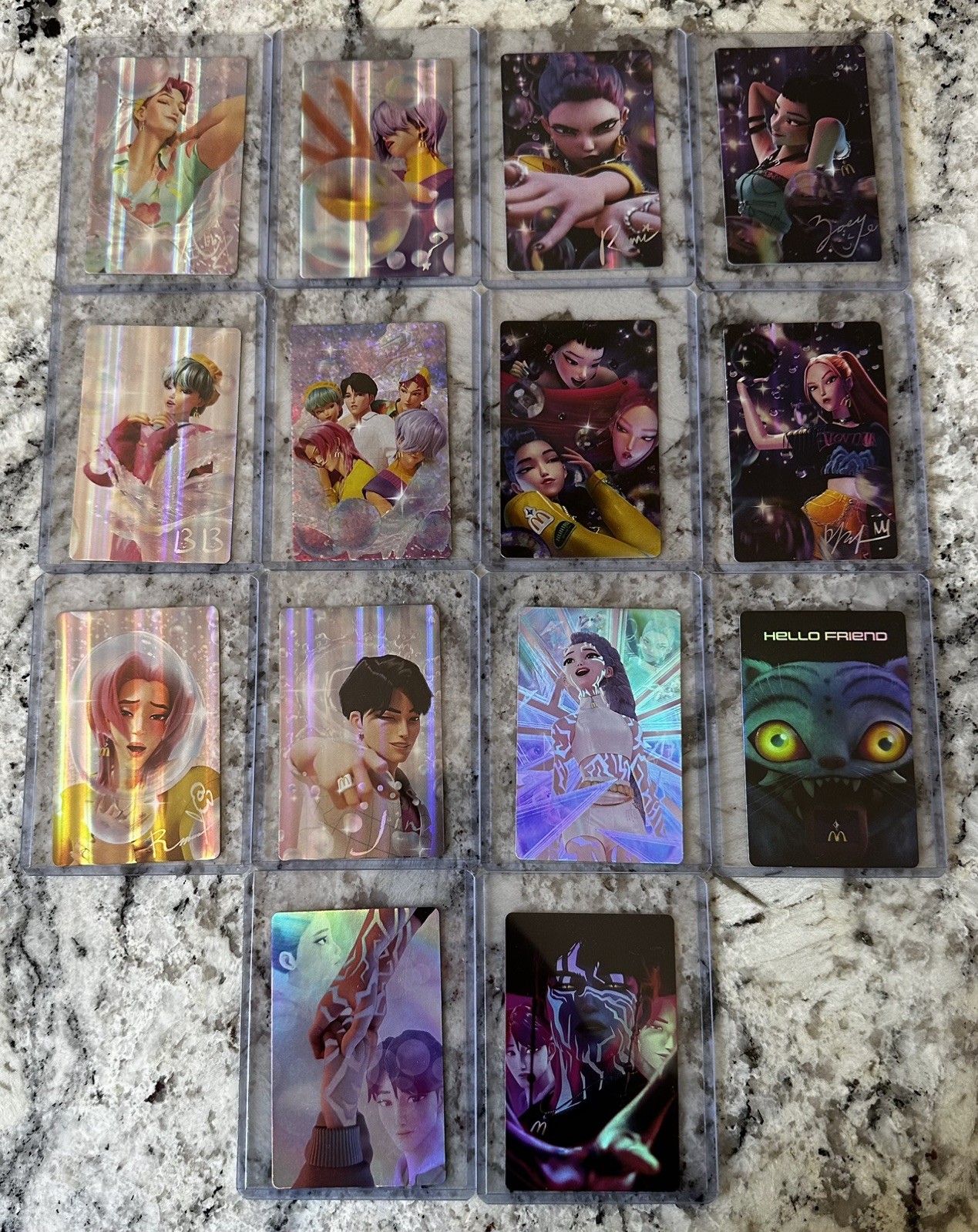 2026 McDonald’s Kpop Demon Hunters Huntr/X Meal Photocard The COMPLETE SET Of 14