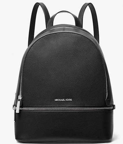 NWT Michael Kors Rhea Zip Medium In Black Msrp $298