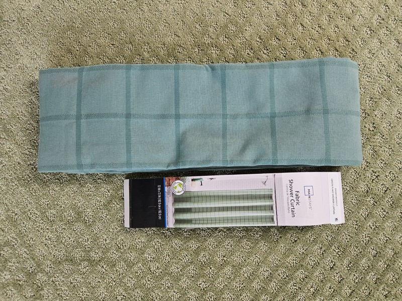 MAINSTAYS BRAND NEW GREEN SHOWER CURTAIN