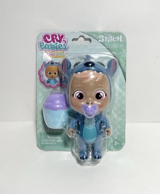 Cry Babies Magic Tears STITCH Lilo & Stitch 4.5'' Mini Doll & 2 Accessories NEW