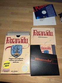 Faxanadu Nintendo Nes Game UK Version Complete Boxed With Manual CIB