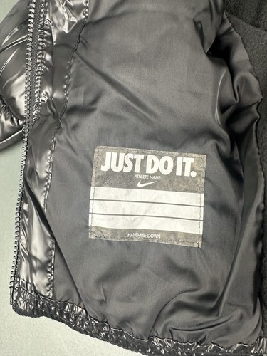 NWT Nike Puffer Black Synthetic Fill Jacket Girls Size 4T - Picture 11 of 13