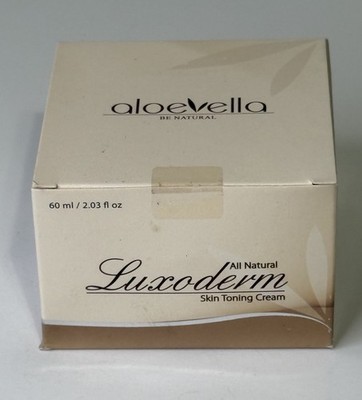 ALOE VELLA Be Natural Luxoderm Skin Toning Cream 60ml Exp 12/15 NOS