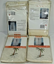 Home Essentials Sheer Panel Island Breeze 40" W X 84" L Natural Color - 4 Panels