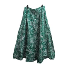 Tabitha Brown X Target Green White Floral Maxi Skirt Women’s Medium Tropical