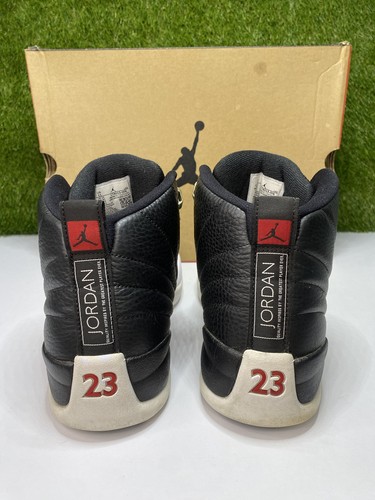 Sneakers Air Jordan 12 Playoff Retro Taglia 11 Uomo Nero Bianco 2022 CT8013-006 - Foto 4 di 11