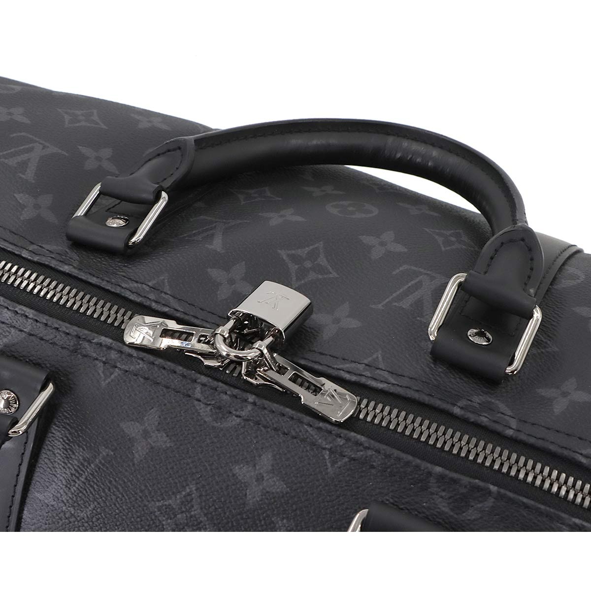 LOUIS VUITTON Monogram eclipse split Keepall Band… - image 8