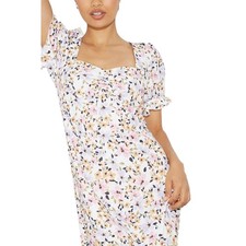 Dorothy Perkins - Midikleid Herzausschnitt für Damen Puffärmel