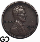 1914-S Lincoln Cent Wheat Penny, Semi-Key Date, Choice AU++