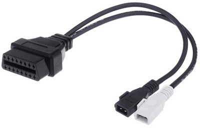 2x2 Pin to 16 Pin OBD2 DIAGNOSTIC ADAPTER CABLE FOR VAG VOLKSWAGEN VW AUDI