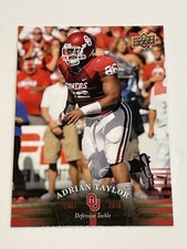 2011 Upper Deck University of Oklahoma Football #76 - Adrian Taylor - Sooners