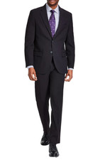 Nautica Men's Suit 40R 34W Black Modern Fit Bi-Stretch Performance NWT 395